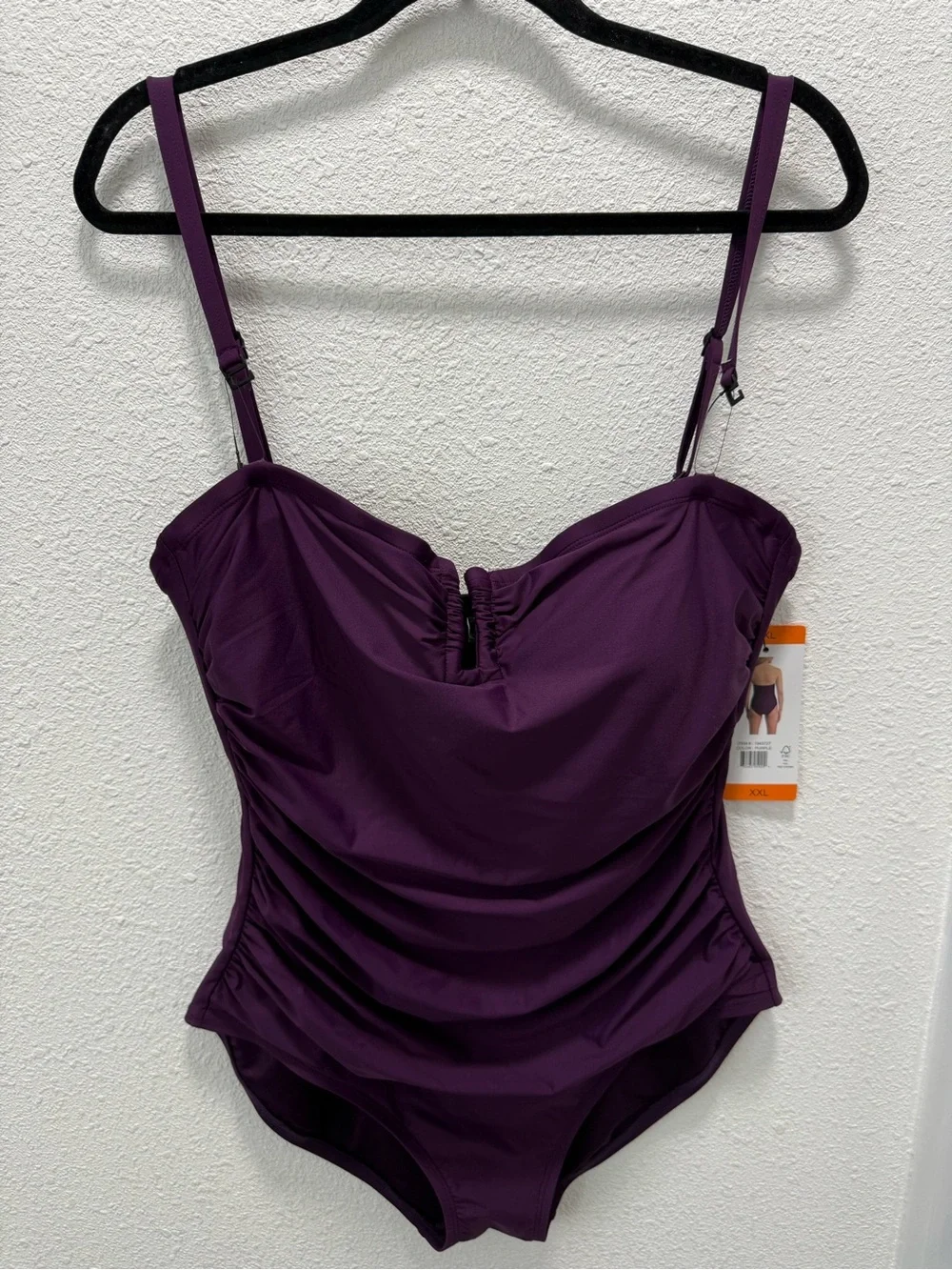 DKNY Women’s Purple One Piece Swimsuit Sz(XXL) - Picture 3 of 12